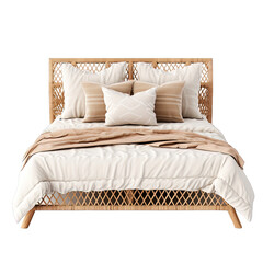 Rattan Bed Isolated