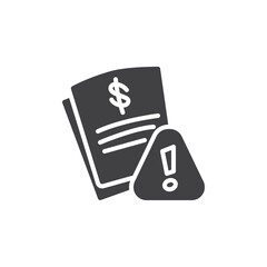 Financial risk management vector icon