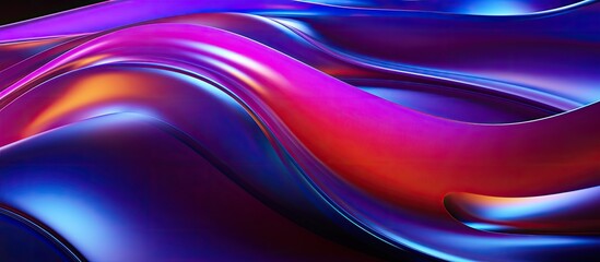 Smooth texture, liquid metal surface, neon-colored organic shape, digital background, rendered 3D abstraction.