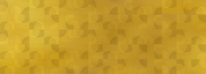 Fototapeta na wymiar 日本伝統のゴールド和紙　幾何学模様のデザイン素材