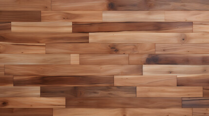 Seamless wood texture background. Tileable rustic redwood hardwood floor planks 3D rendering marble texture. Generative AI.