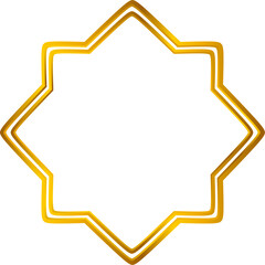 Islamic gold frame 