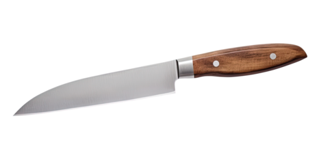 Kitchen knife isolated on transparent background