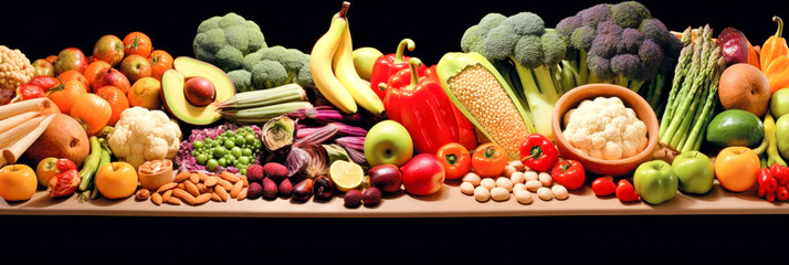 A fruit and vegetables composition