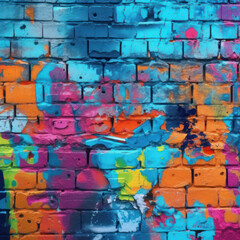Colorful Graffiti Wall Texture HD