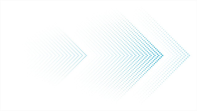 Abstract blue dotted arrows geometric tech background