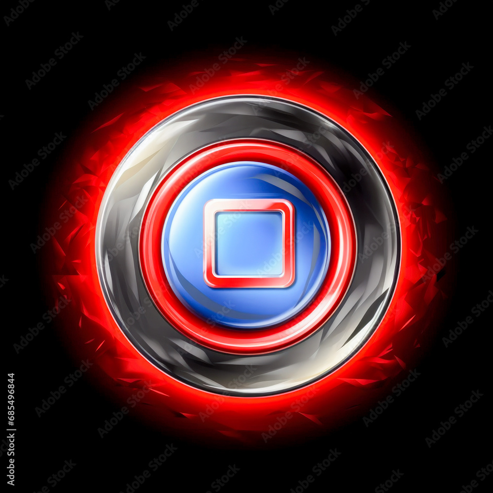 Poster circle and square buttons