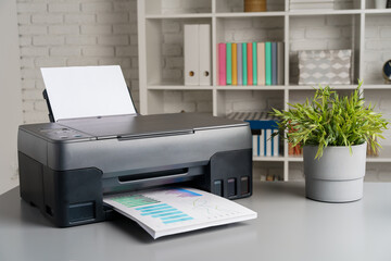 Photocopier machine for document printing in the office