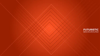 Futuristic Abstract orange background with lines gradient color. vector background with orange lines for text, website, advertising. orenge Geometric Pattern. Vector Illustration