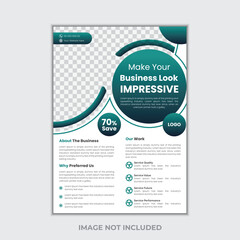 Fototapeta na wymiar Corporate & business flyer brochure template design, abstract business flyer, vector template design.