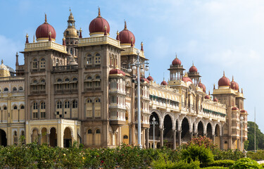 Mysore Palace is a historical palace and a royal residence - obrazy, fototapety, plakaty