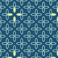 Colorful flower pattern with elegant and simple shape. Pattern Background. Colorful Pattern Background