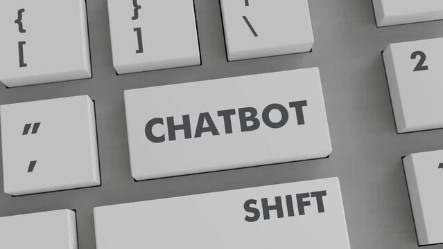 CHATBOT BUTTON PRESSING ON KEYBOARD