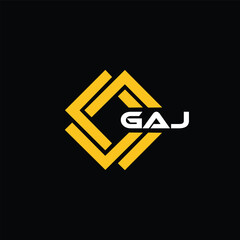 GAJ letter design for logo and icon.GAJ typography for technology, business and real estate brand.GAJ monogram logo. - obrazy, fototapety, plakaty