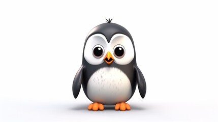 Obraz premium Cartoon penguin character Ai Generative