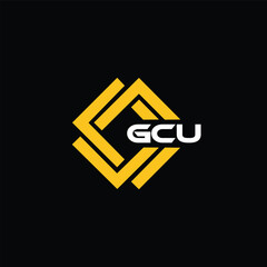 GCU letter design for logo and icon.GCU typography for technology, business and real estate brand.GCU monogram logo.