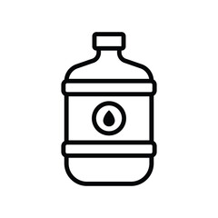 water gallon icon vector design template simple and clean