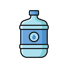 water gallon icon vector design template simple and clean
