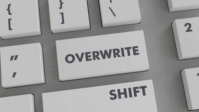OVERWRITE BUTTON PRESSING ON KEYBOARD