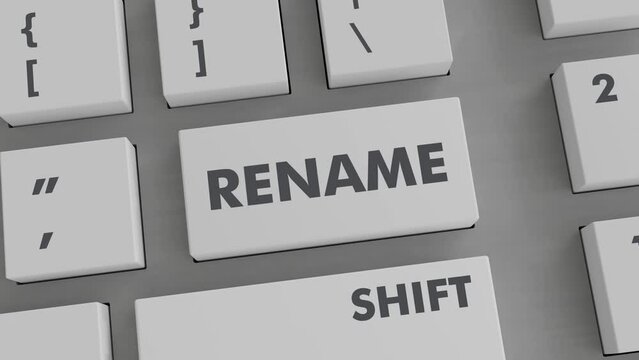 RENAME BUTTON PRESSING ON KEYBOARD