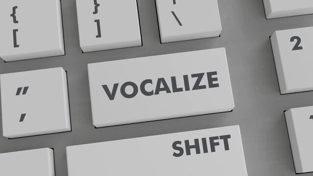 VOCALIZE BUTTON PRESSING ON KEYBOARD