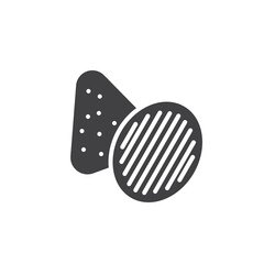 Nachos and chips snack vector icon