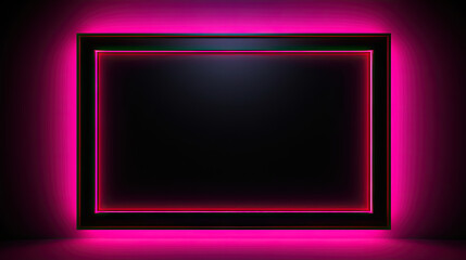 pink border frame on black background blank template mockup chalkboard blackboard