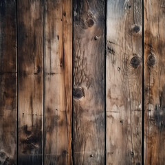 Obraz premium Rustic wood planks background. Generative AI.