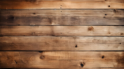 Rustic wooden background. Old natural planked wood. Generative AI.