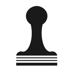 Pawn icon isolated