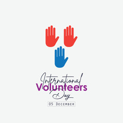 Vector International Volunteers Day Template