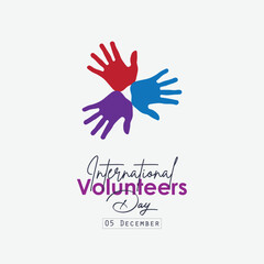 Vector International Volunteers Day Template