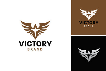 "Victory Brand Logo" is a striking emblem suitable for branding products, businesses, or events associated with success, achievement, and triumph. Ideal for diverse promotional materials.