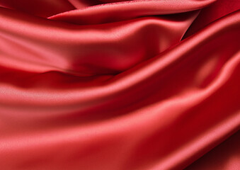 綺麗な赤のサテン背景テクスチャー