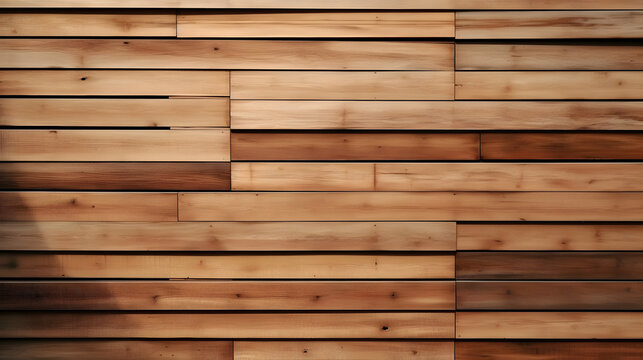 slats of a wooden wall. Generative AI.