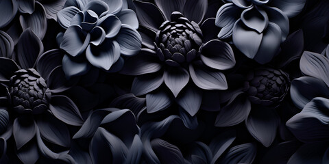 flowers on a black background Noir Botanicals Stunning Flowers on a Black Background