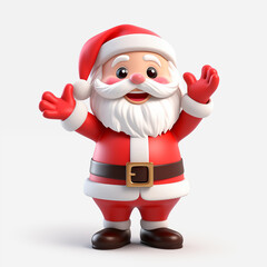 Santa Claus isolated background,created with Generative AI tecnology.