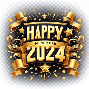 New year 2024 vactor image free download 