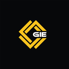 GIE letter design for logo and icon.GIE typography for technology, business and real estate brand.GIE monogram logo.