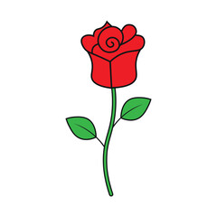 Valentine Day Rose Icon
