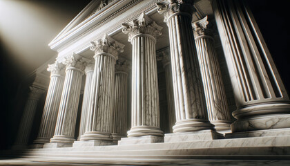 Supreme court columns - obrazy, fototapety, plakaty