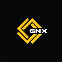 GNX letter design for logo and icon.GNX typography for technology, business and real estate brand.GNX monogram logo.