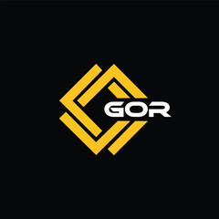 GOR letter design for logo and icon.GOR typography for technology, business and real estate brand.GOR monogram logo.