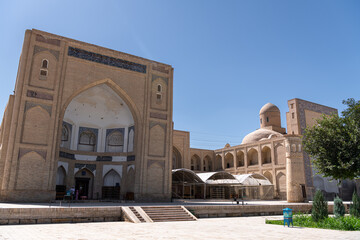 Chor-Bakr memorial complex, Bukhara, Uzbekistan. Minaret