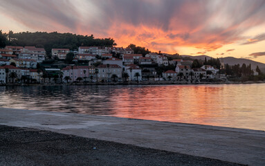 Quay in the historic town of Korcula,Dalacia,Croatia