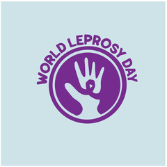 Leprosy day vector