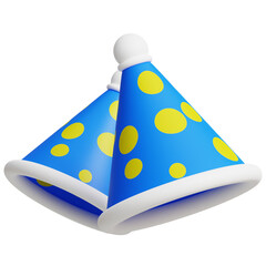 3D Birthday Party Hat Icon