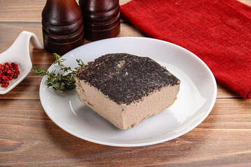 Delicous liver pate snack appetizer