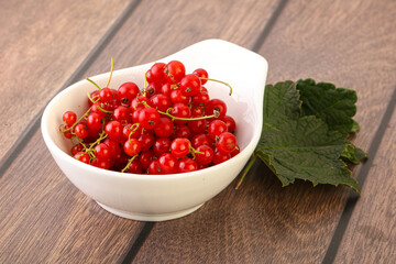 Ripe sweet organic red currant heap