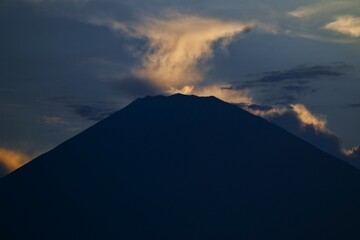 A view of Mt. Fuji. Mt. Fuji is a special mountain for the Japanese people not only because it is beautiful, but because they feel divinity in this mountain and have made it the object of prayer.